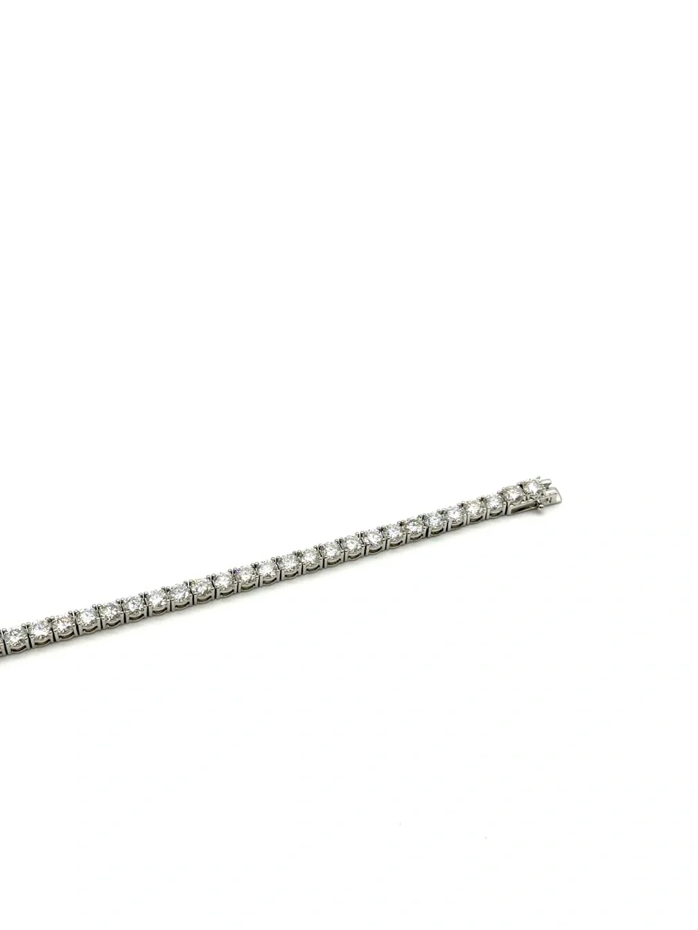 925 Silver, 13.5CTW Moissanite Tennis Bracelet - 7.5